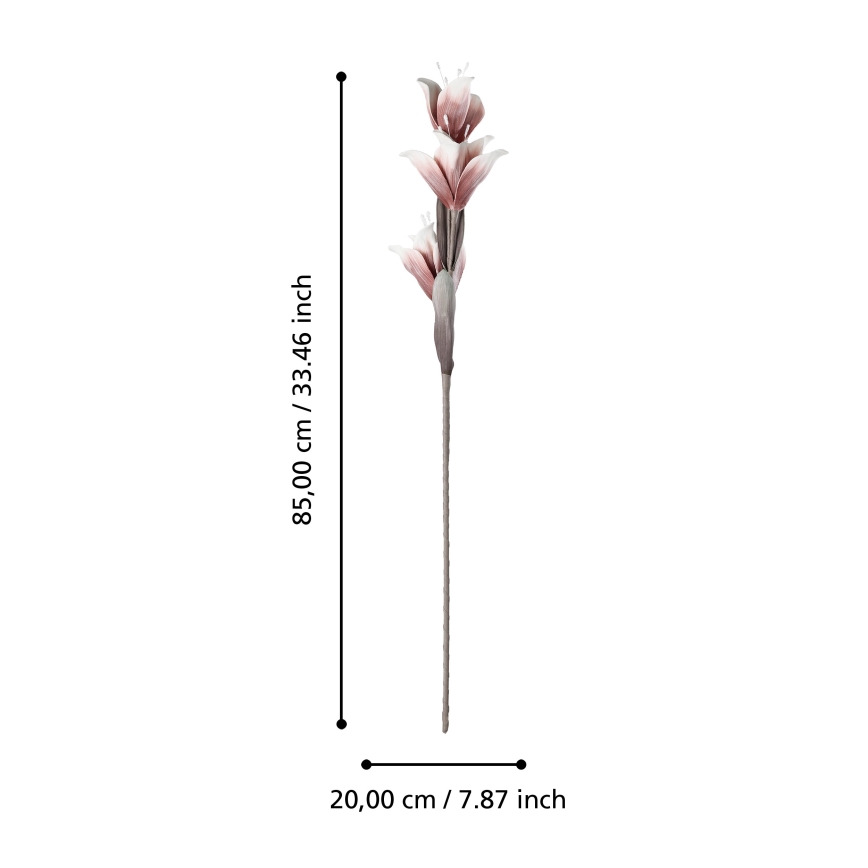 Eglo - Umělá květina 85 cm červená