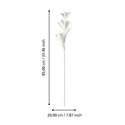 Eglo - Umělá květina 85 cm bílá