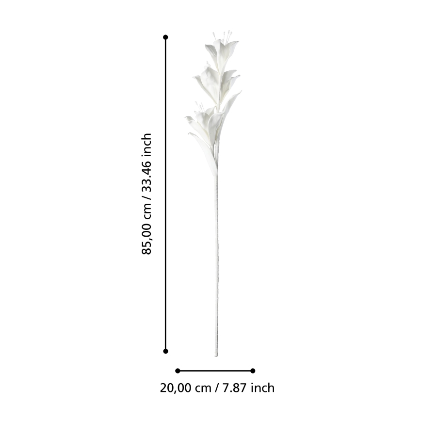Eglo - Umělá květina 85 cm bílá