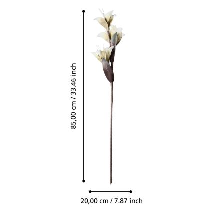 Eglo - Umělá květina 85 cm bílá