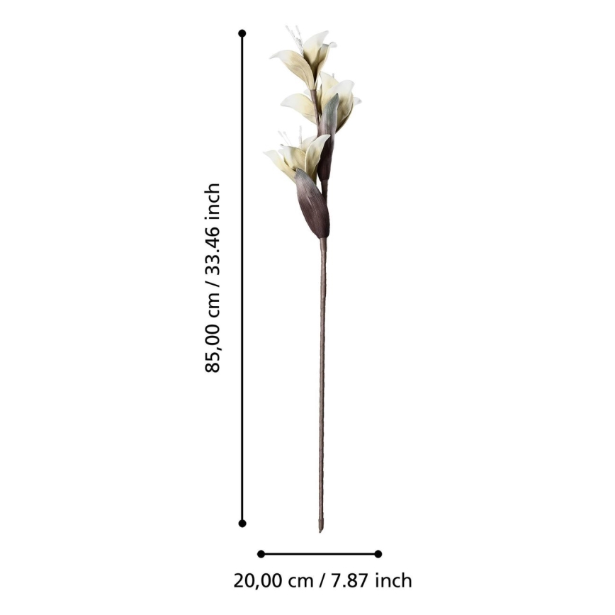 Eglo - Umělá květina 85 cm bílá