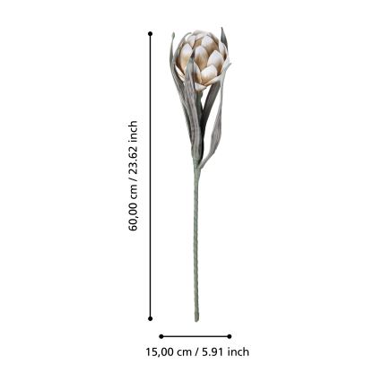 Eglo - Umělá květina 60 cm béžová