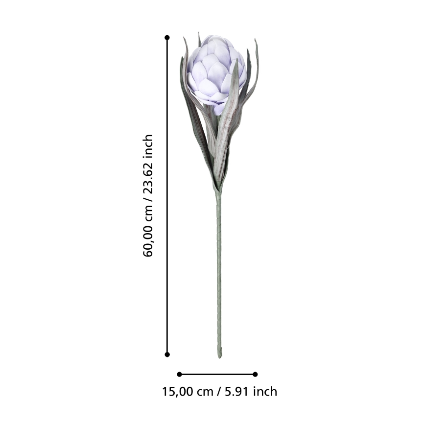 Eglo - Umělá květina 60 cm fialová
