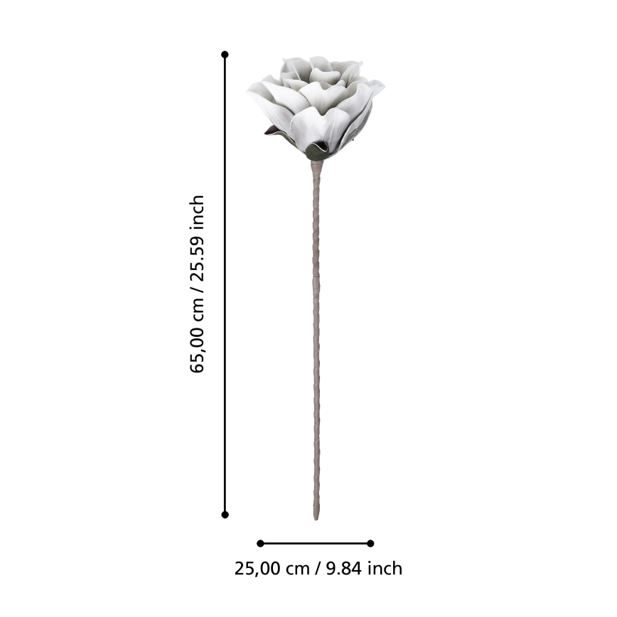 Eglo - Umělá květina 65 cm bílá