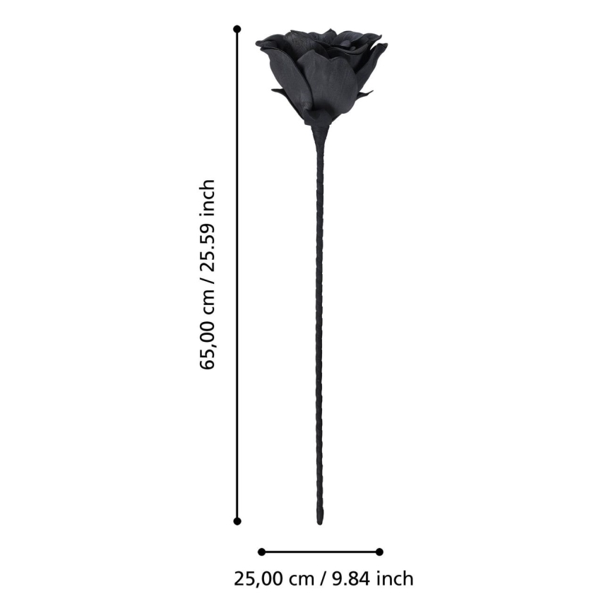 Eglo - Umělá květina 65 cm černá