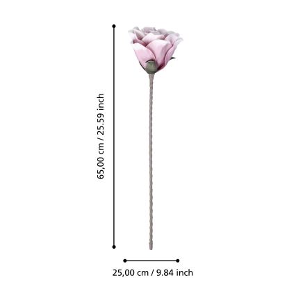 Eglo - Umělá květina 65 cm růžová