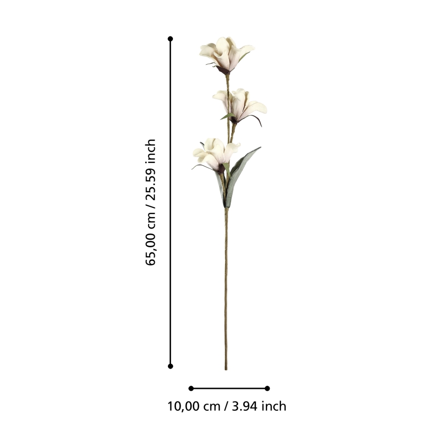 Eglo - Umělá květina 65 cm béžová