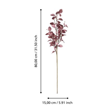 Eglo - Umělá květina 80 cm růžová
