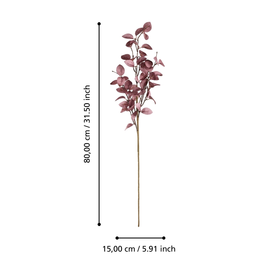 Eglo - Umělá květina 80 cm růžová