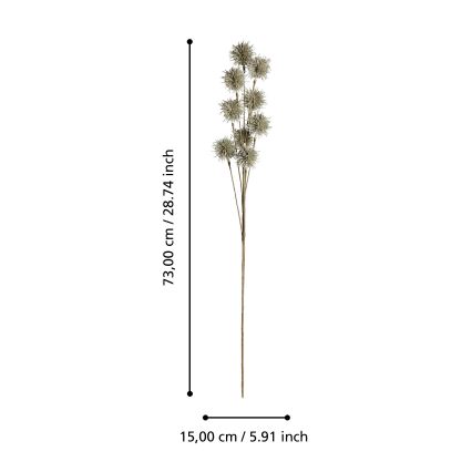 Eglo - Umělá květina 73 cm zlatá
