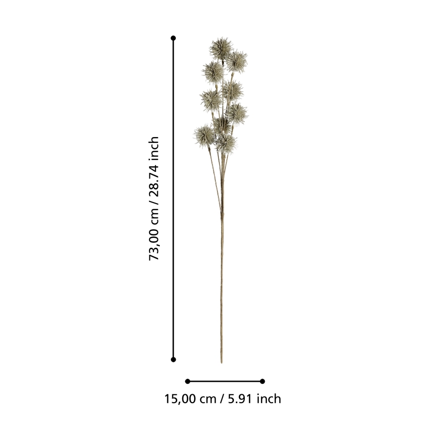 Eglo - Umělá květina 73 cm zlatá