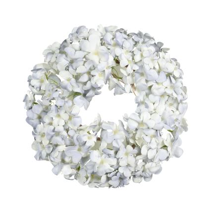 Eglo - Umělý květinový věnec pr. 35 cm modrá