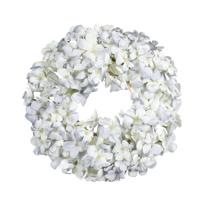 Eglo - Umělý květinový věnec pr. 35 cm modrá