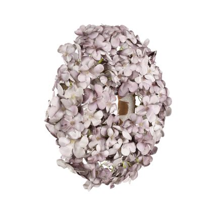 Eglo - Umělý květinový věnec pr. 35 cm fialová
