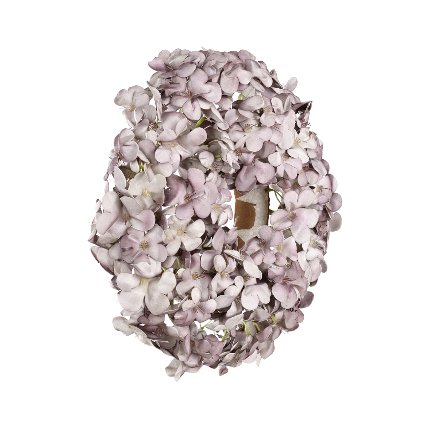 Eglo - Umělý květinový věnec pr. 35 cm fialová