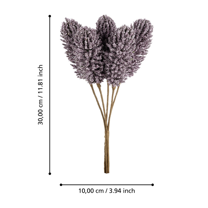 Eglo - Umělá květina 30 cm fialová