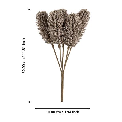 Eglo - Umělá květina 30 cm béžová
