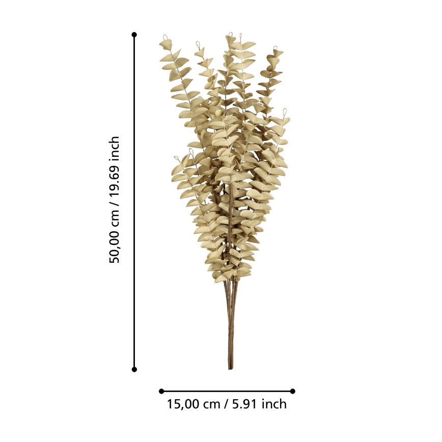 Eglo - Umělá květina 50 cm béžová