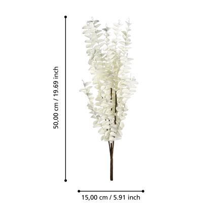 Eglo - Umělá květina 50 cm bílá