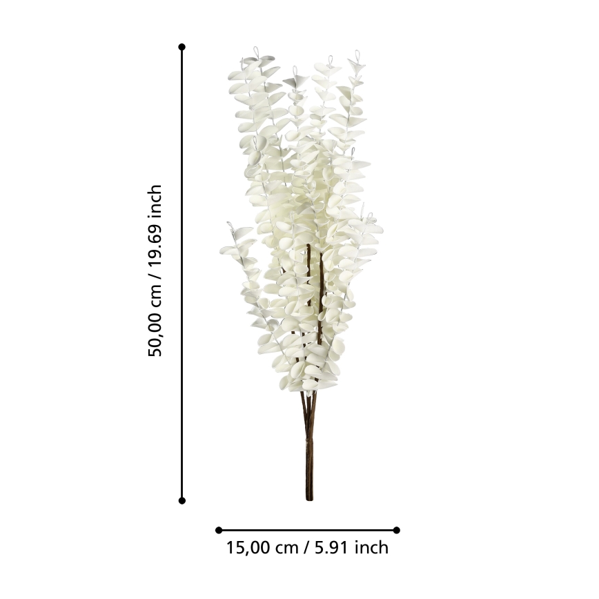 Eglo - Umělá květina 50 cm bílá
