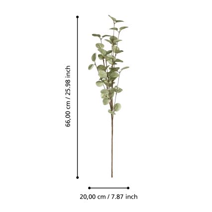 Eglo - Umělá květina 66 cm zelená