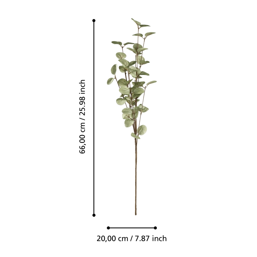 Eglo - Umělá květina 66 cm zelená