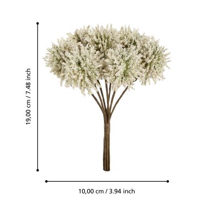 Eglo - Umělá květina 19 cm žlutá