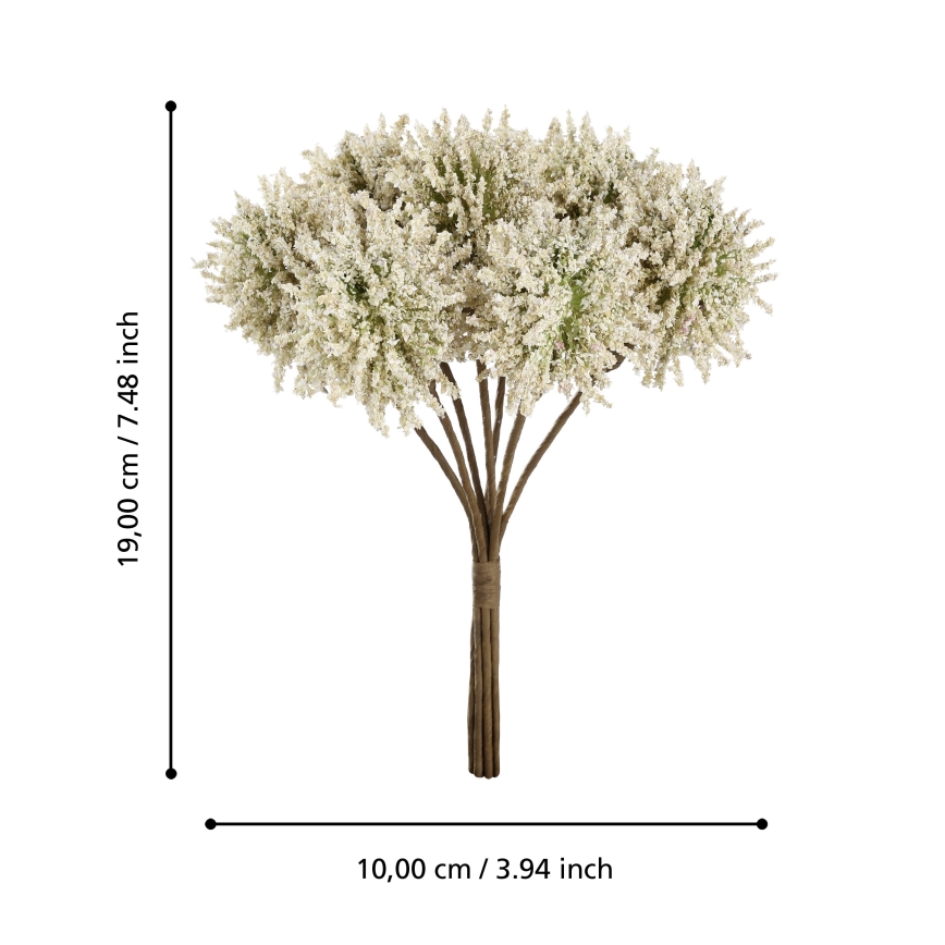 Eglo - Umělá květina 19 cm žlutá
