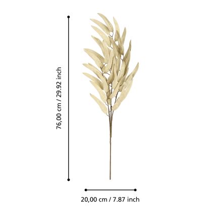 Eglo - Umělá květina 76 cm béžová