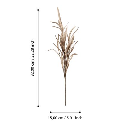 Eglo - Umělá květina 82 cm hnědá