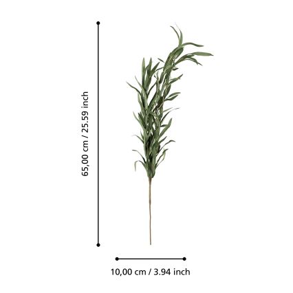 Eglo - Umělá květina 90 cm zelená