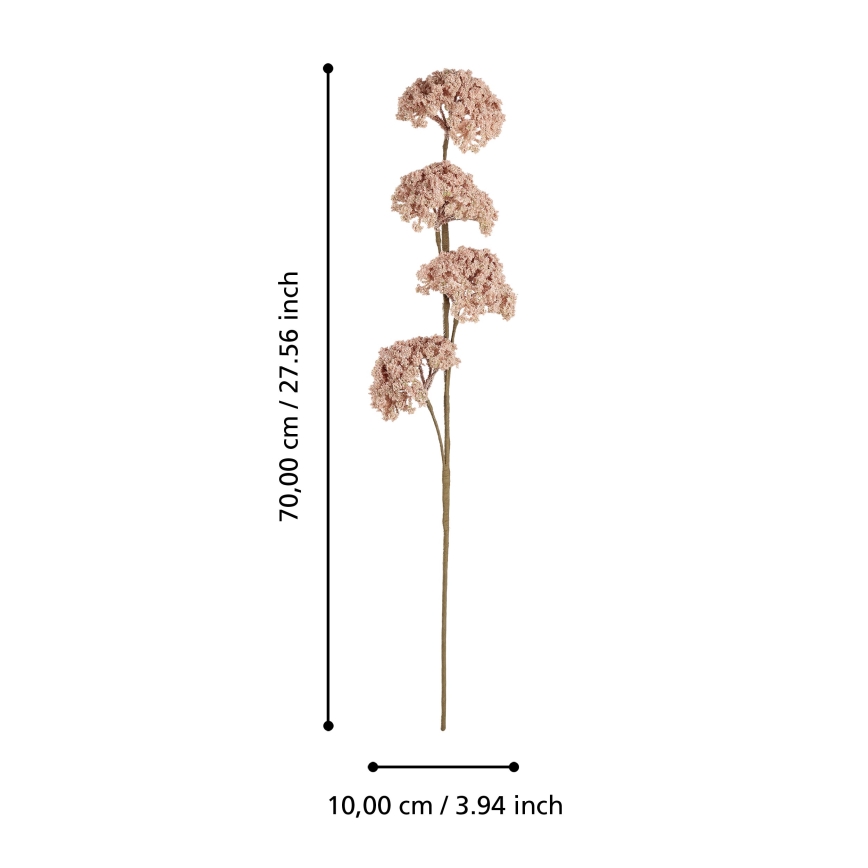 Eglo - Umělá květina 70 cm růžová