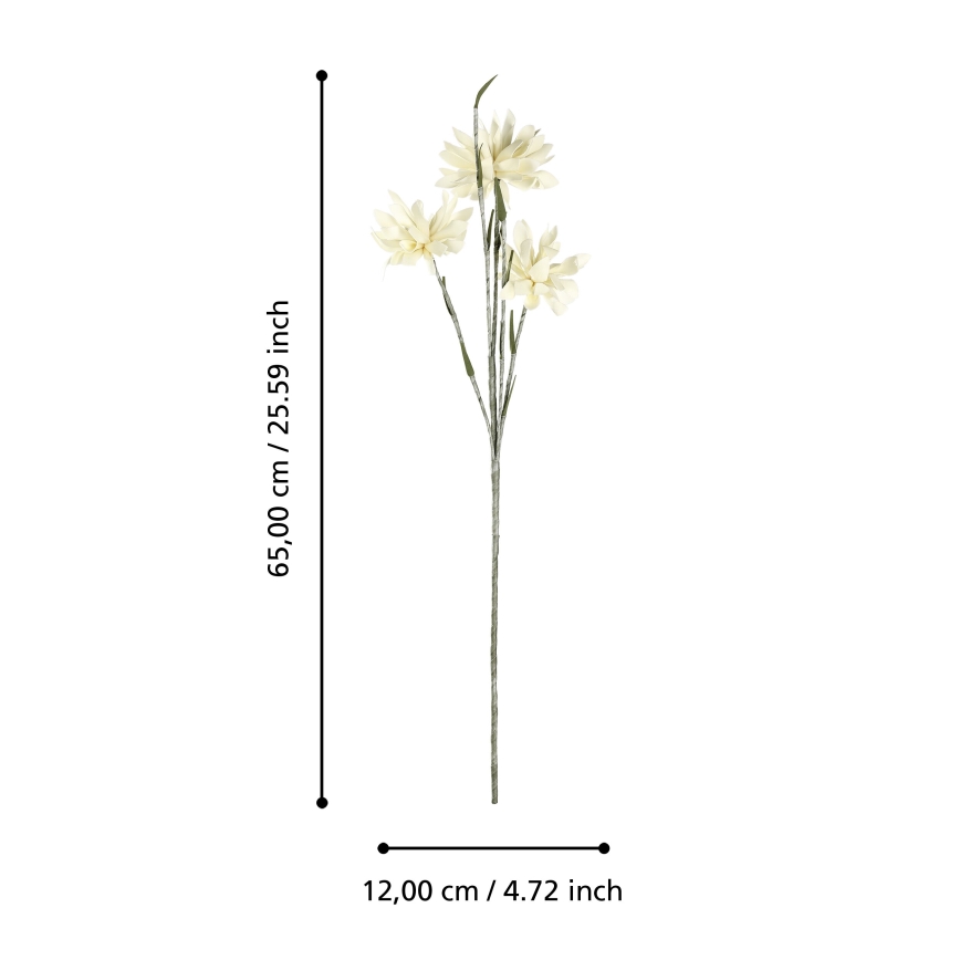 Eglo - Umělá květina 65 cm žlutá