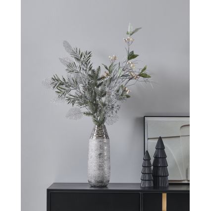 Eglo - Umělá květina 87,5 cm stříbrná