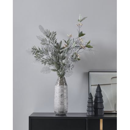 Eglo - Umělá květina 87,5 cm stříbrná