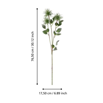 Eglo - Umělá květina 76,5 cm zelená