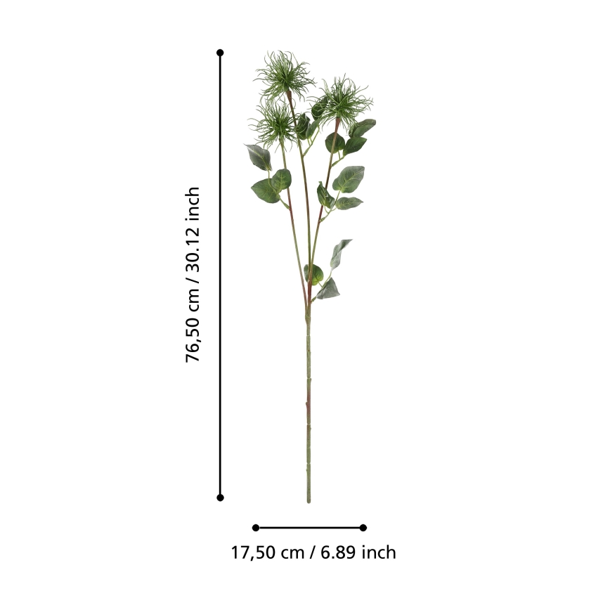 Eglo - Umělá květina 76,5 cm zelená
