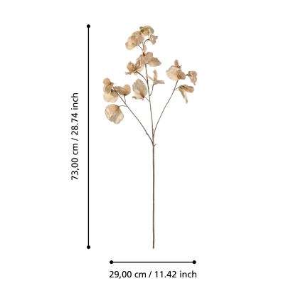 Eglo - Umělá květina 73 cm béžová