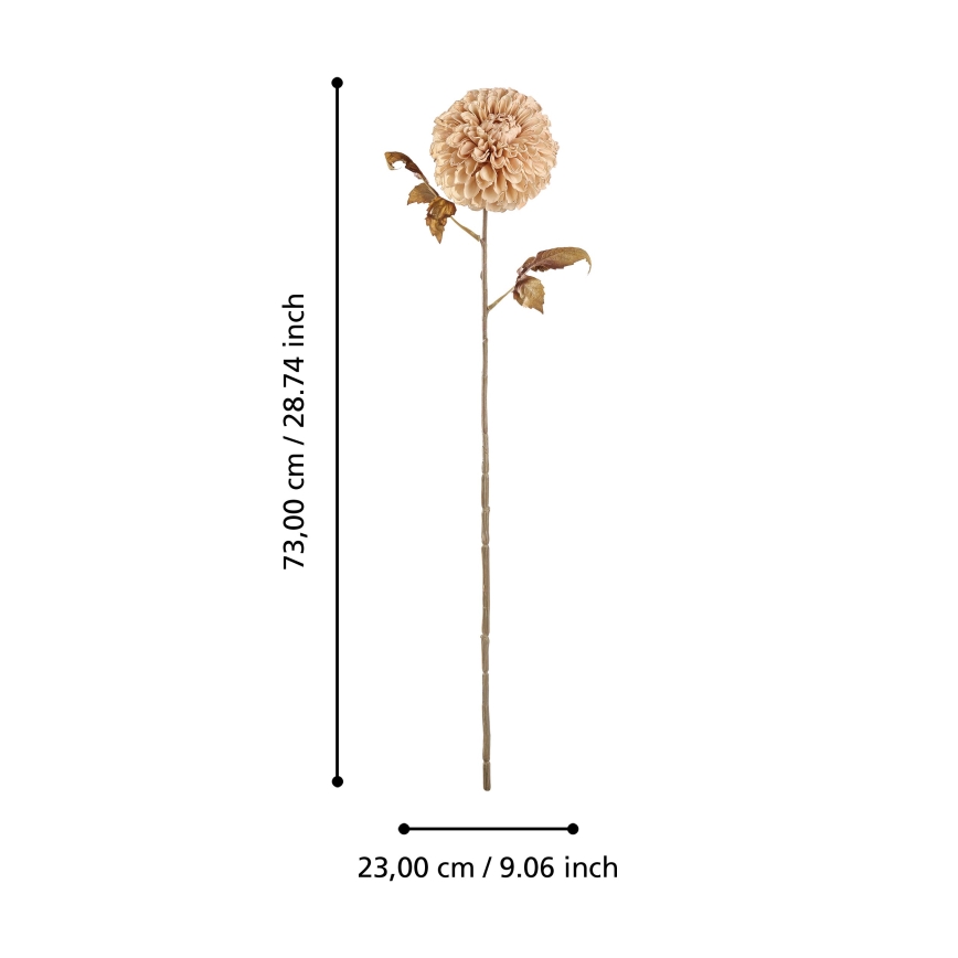 Eglo - Umělá květina 73 cm béžová