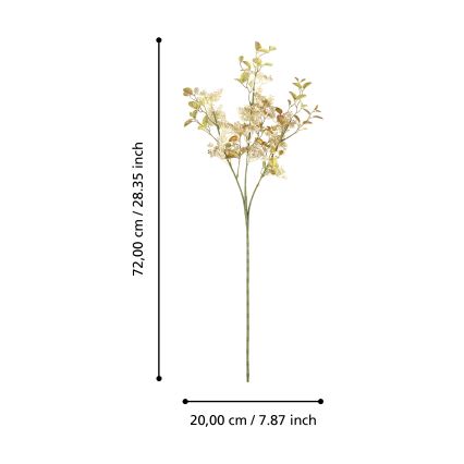 Eglo - Umělá květina 72 cm zlatá