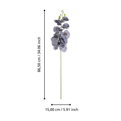 Eglo - Umělá květina 86,5 cm fialová