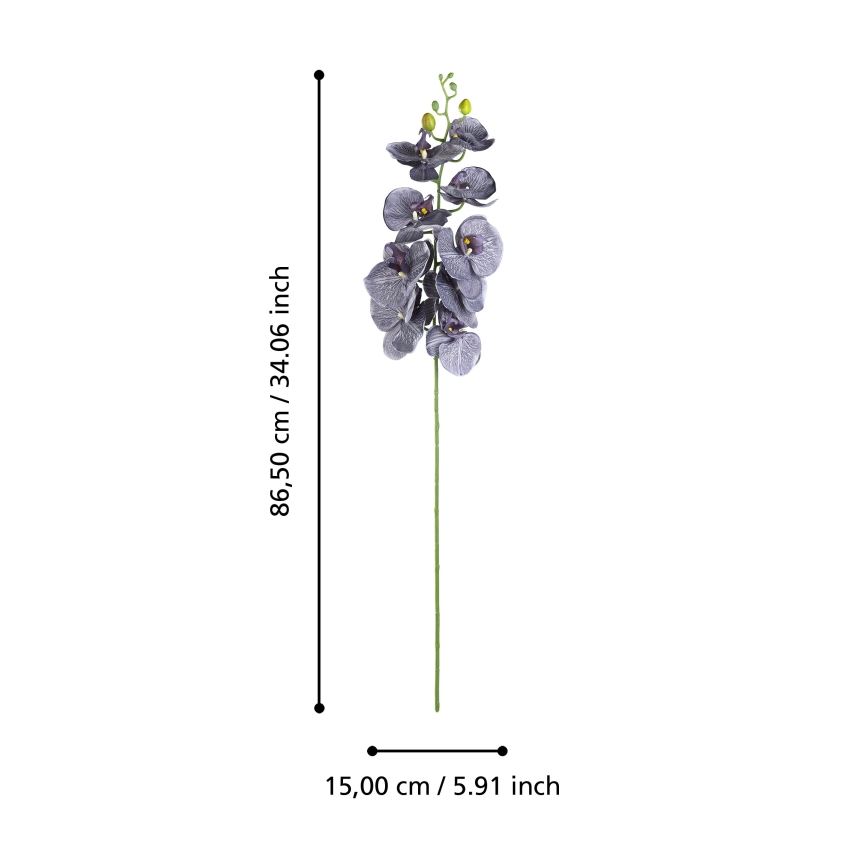 Eglo - Umělá květina 86,5 cm fialová