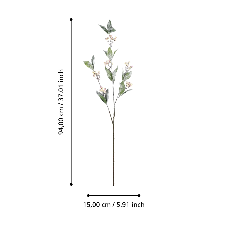 Eglo - Umělá květina 94 cm krémová/zelená