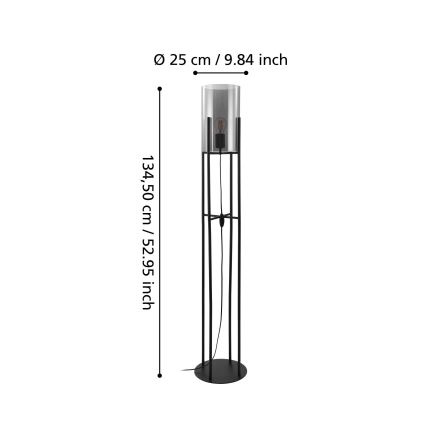 Eglo - Stojací lampa 1xE27/60W/230V