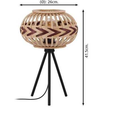 Eglo - Stolní lampa 1xE27/40W/230V