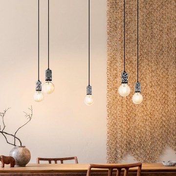 Eglo 43314 - Lustr na lanku COULSDON 5xE27/10W/230V