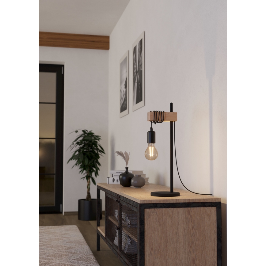 Eglo - Stolní lampa TOWNSHEND 1xE27/10W/230V - FSC certifikováno