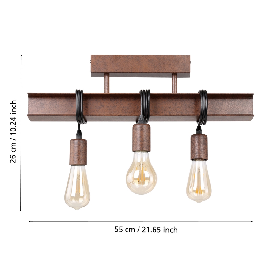 Eglo - Přisazený lustr TOWNSHEND 3xE27/60W/230V