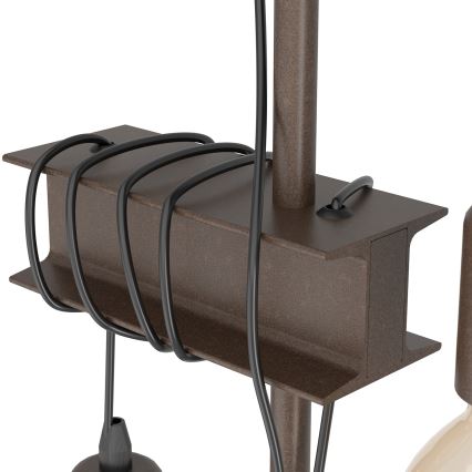 Eglo - Stojací lampa TOWNSHEND 2xE27/10W/230V