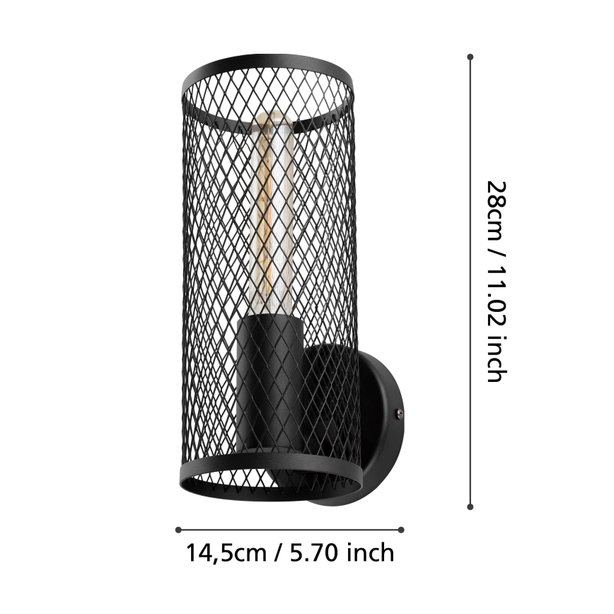 Eglo - Nástěnné svítidlo 1xE27/40W/230V